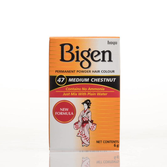 Bigen Permanent Powder Hair Colour - 47 - Medium Chestnut