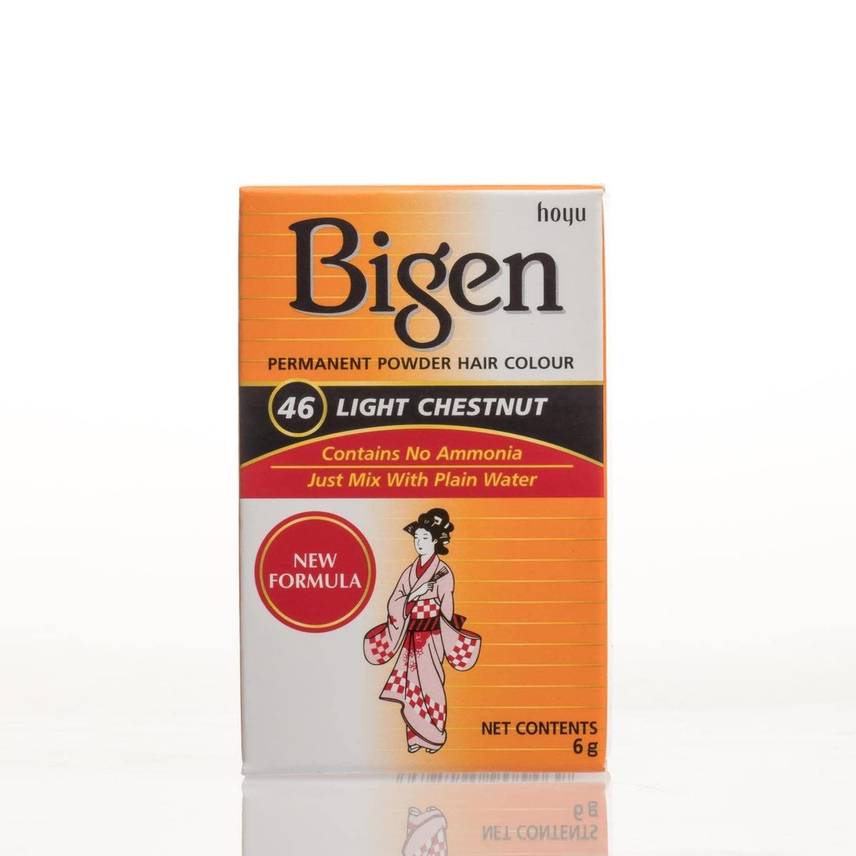 Bigen Permanent Powder Hair Color - 46 - Light Chestnut