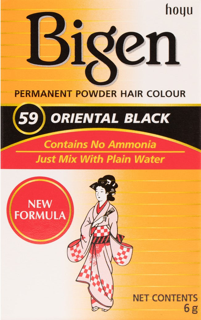 Bigen Permanent Powder Hair Colour 59 Oriental Black