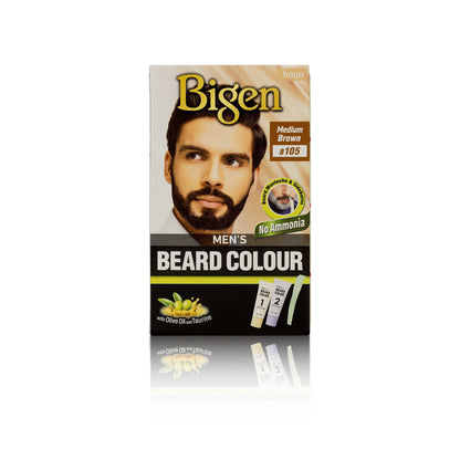 Bigen Men’s Beard Colour - B105 - Medium Brown